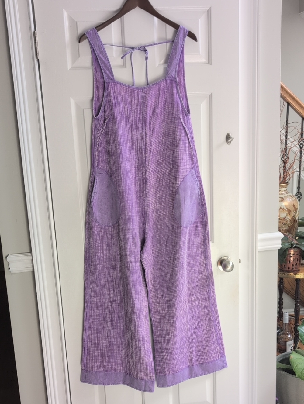 Zenana Size Small Lavender Cotton Lightweight Jumpsuit/Romper. New